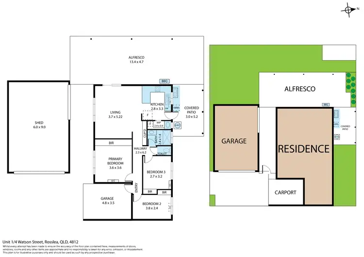Floorplan of Homely house listing, 1/4 Watson Street, Rosslea QLD 4812