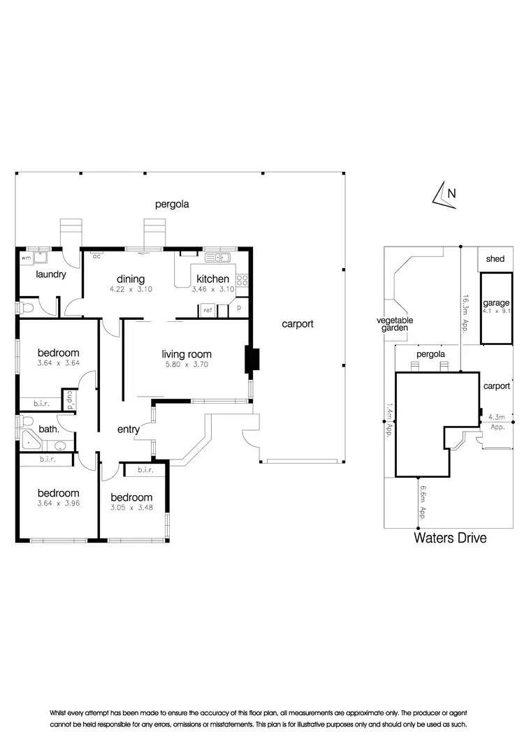 Floorplan of Homely house listing, 8 Waters Drive, Seaholme VIC 3018
