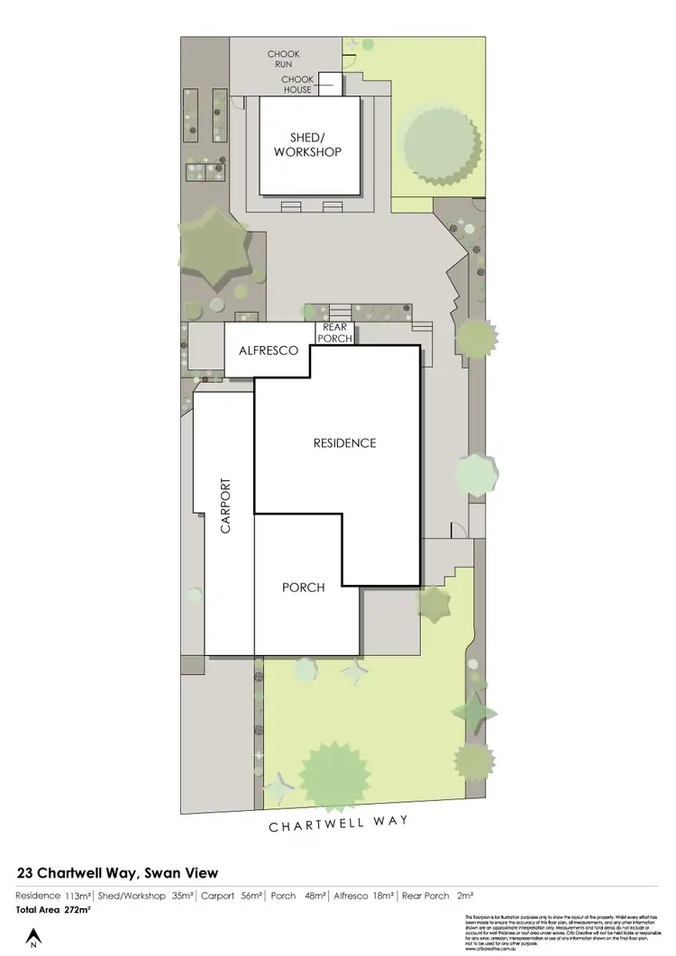 Floorplan of Homely house listing, 23 Chartwell Way, Swan View WA 6056
