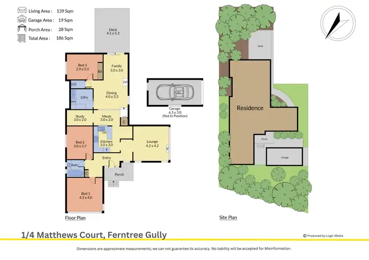 Floorplan of Homely unit listing, 1/4 Matthews Court, Ferntree Gully VIC 3156