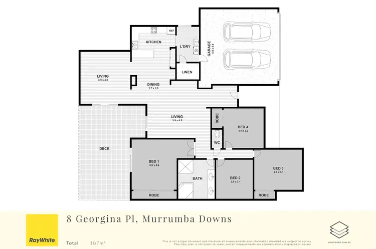 Floorplan of Homely house listing, 8 Georgina Place, Murrumba Downs QLD 4503