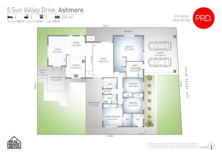 Floorplan of Homely house listing, 5 Sun Valley Drive, Ashmore QLD 4214