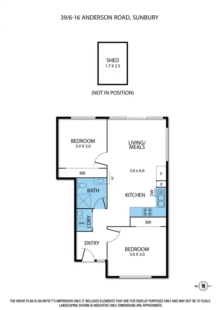 Floorplan of Homely unit listing, 39/6-16 Anderson Road, Sunbury VIC 3429