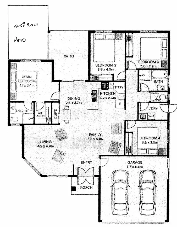 Floorplan of Homely house listing, 34 RILEY DRIVE, Gracemere QLD 4702