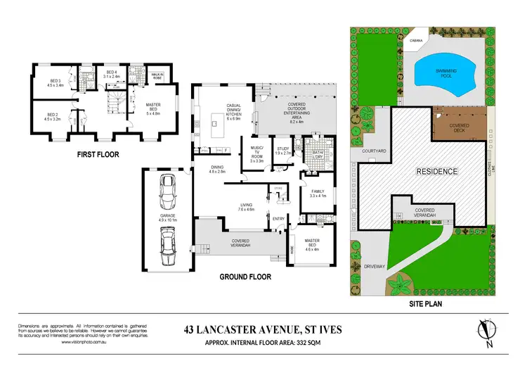 Floorplan of Homely house listing, 43 Lancaster Avenue, St Ives NSW 2075