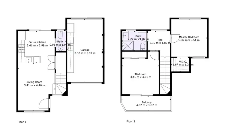Floorplan of Homely townhouse listing, 2/15 Oliver Court, Fawkner VIC 3060