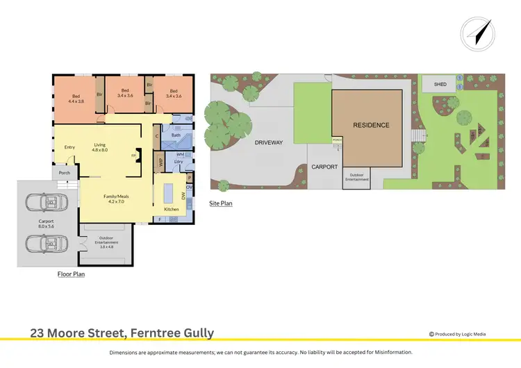 Floorplan of Homely house listing, 23 Moore Street, Ferntree Gully VIC 3156
