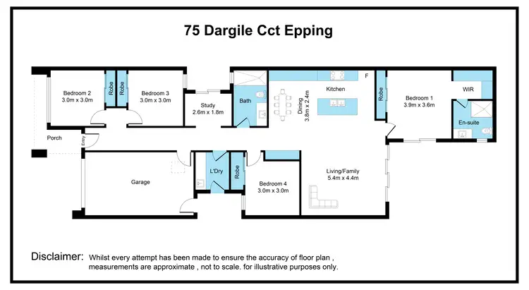 Floorplan of Homely house listing, 75 Dargile Circuit, Epping VIC 3076