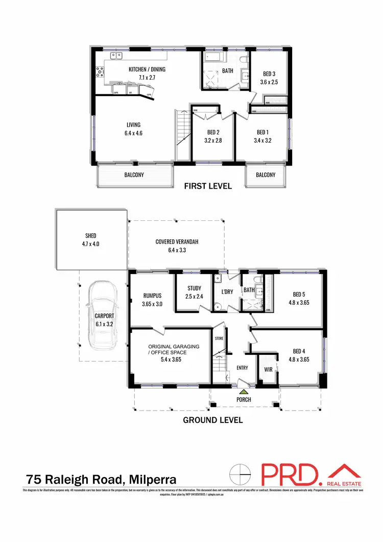Floorplan of Homely house listing, 75 Raleigh Road, Milperra NSW 2214