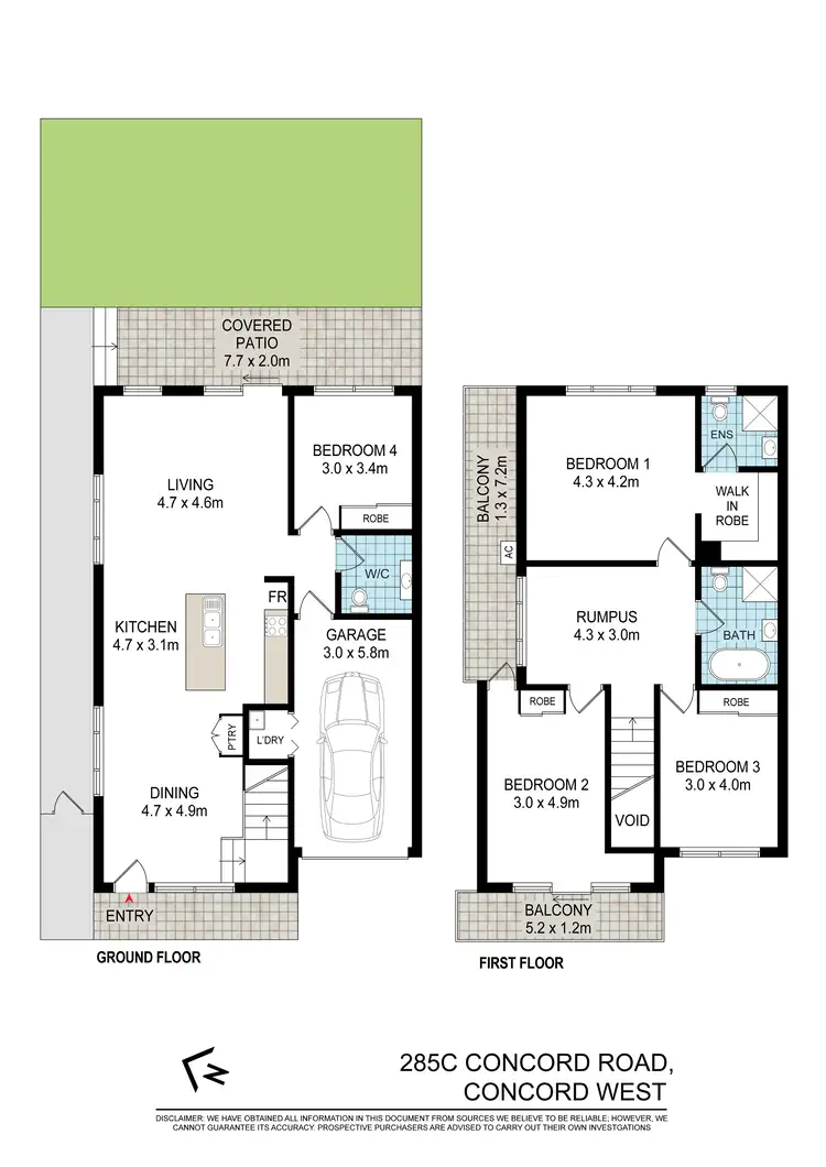 Floorplan of Homely house listing, 285C Concord Road, Concord West NSW 2138