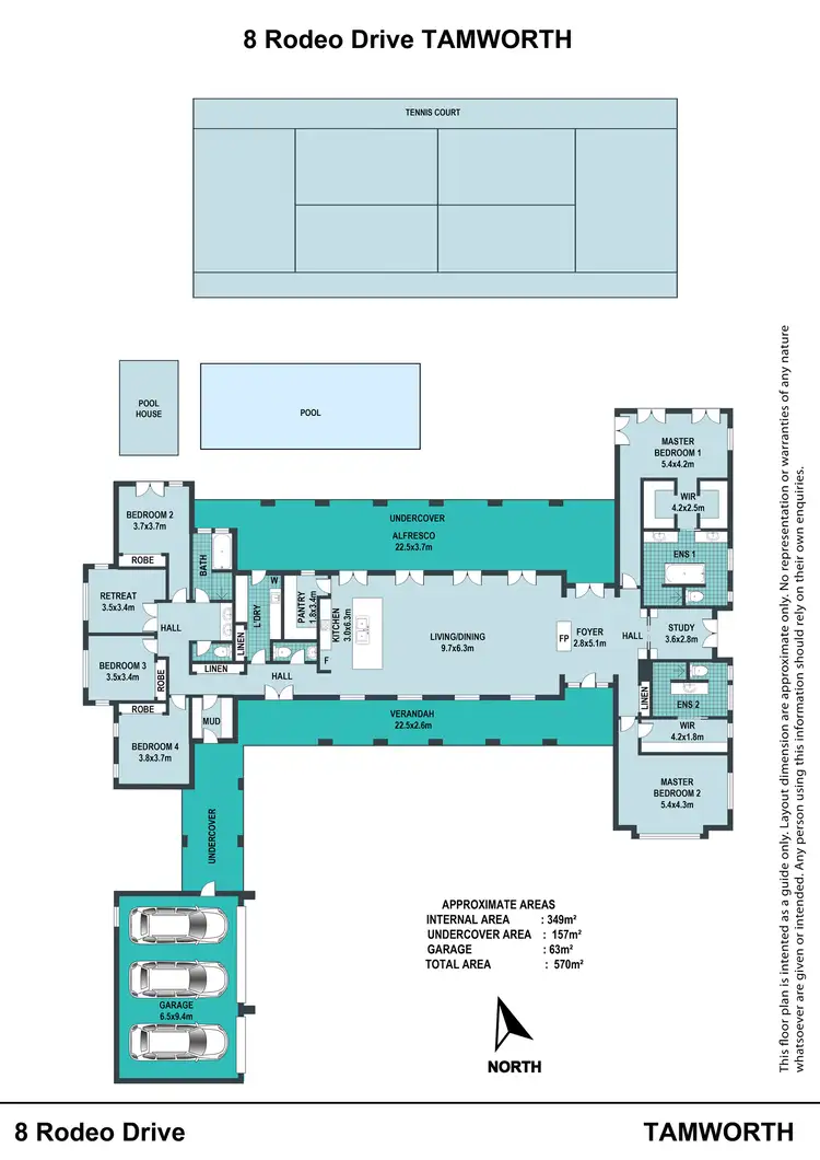 Floorplan of Homely house listing, 8 Rodeo Drive, Tamworth NSW 2340
