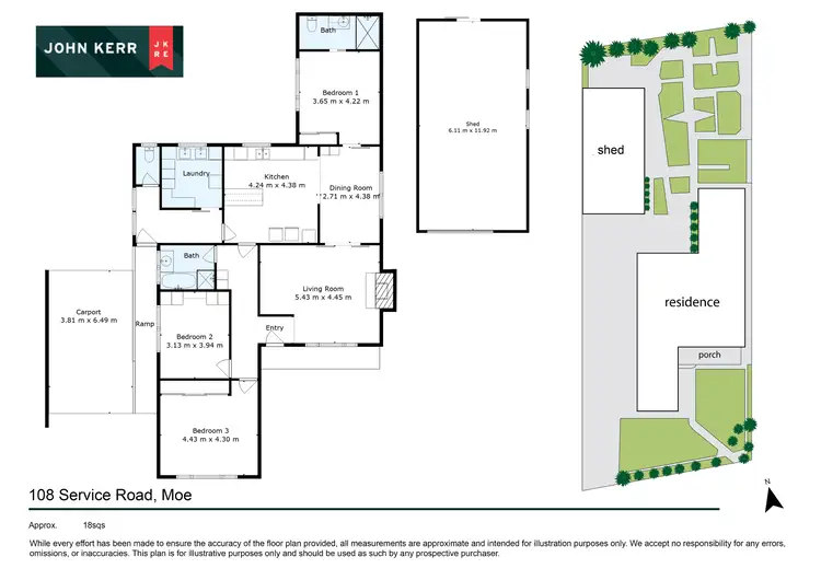 Floorplan of Homely house listing, 108 Service Road, Moe VIC 3825