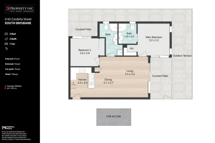 Floorplan of Homely unit listing, 5/42 Cordelia Street, South Brisbane QLD 4101