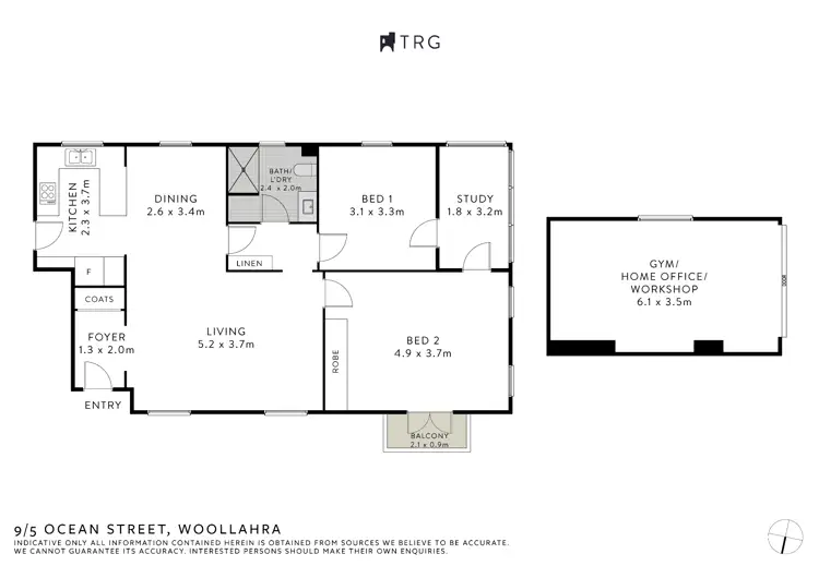Floorplan of Homely apartment listing, 9/5 Ocean Street, Woollahra NSW 2025