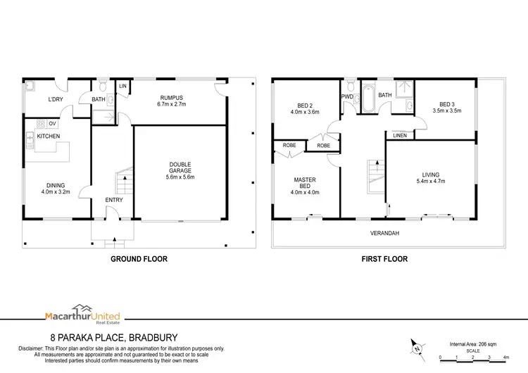 Floorplan of Homely house listing, 8 Paraka Place, Bradbury NSW 2560