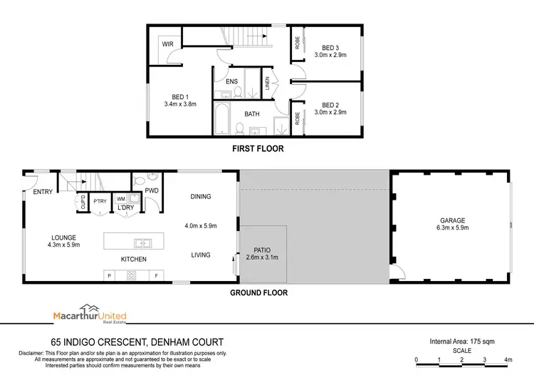 Floorplan of Homely house listing, 65 Indigo Crescent, Denham Court NSW 2565
