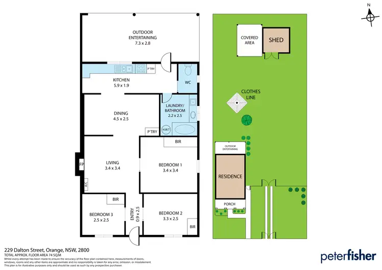 Floorplan of Homely house listing, 229 Dalton Street, Orange NSW 2800