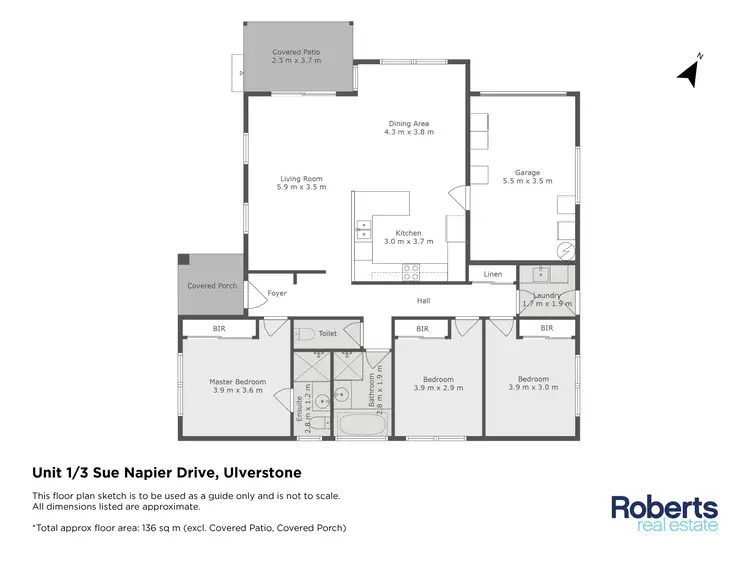 Floorplan of Homely house listing, 1/3 Sue Napier Drive, Ulverstone TAS 7315