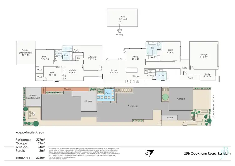 Floorplan of Homely house listing, 25B Cookham Road, Lathlain WA 6100