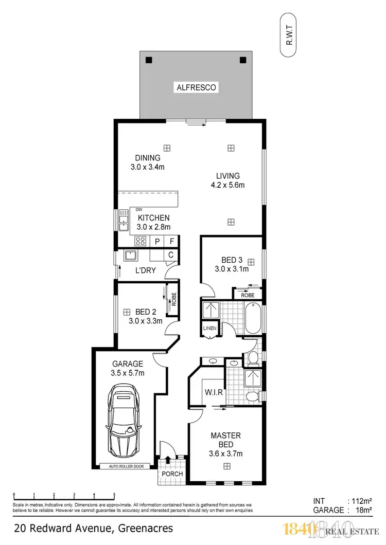 Floorplan of Homely house listing, 20 Redward Avenue, Lightsview SA 5085