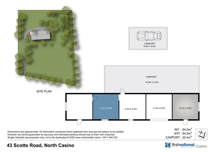 Floorplan of Homely land listing, 43 Scotts Road, North Casino NSW 2470
