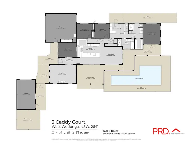 Floorplan of Homely house listing, 3 Caddy Court, West Wodonga VIC 3690
