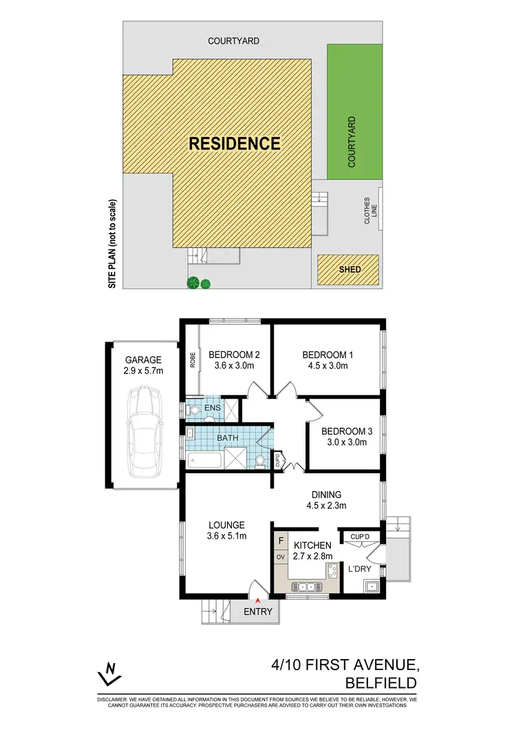 Floorplan of Homely villa listing, 4/10 First Avenue, Belfield NSW 2191