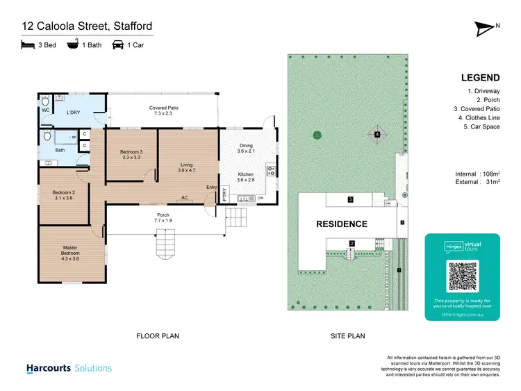 Floorplan of Homely house listing, 12 Caloola Street, Stafford QLD 4053