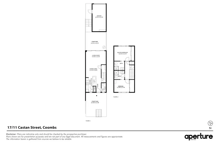 Floorplan of Homely townhouse listing, 17/11 Castan Street, Coombs ACT 2611