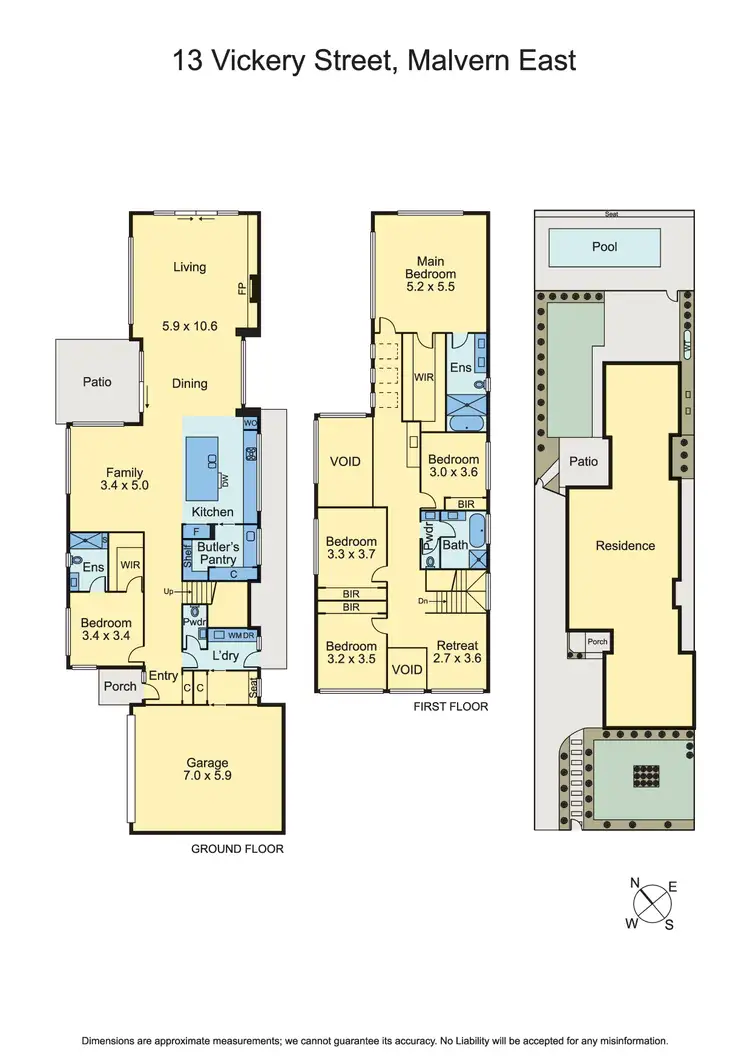 Floorplan of Homely house listing, 13 Vickery Street, Malvern East VIC 3145