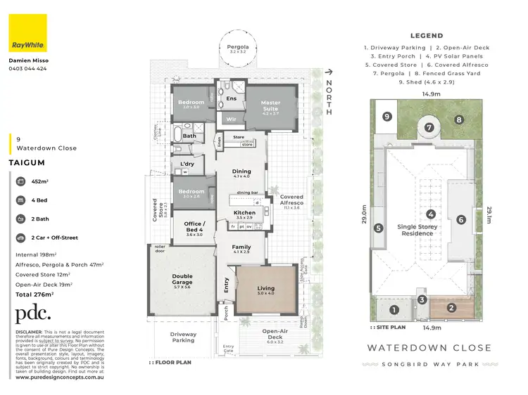 Floorplan of Homely house listing, 9 Waterdown Close, Taigum QLD 4018