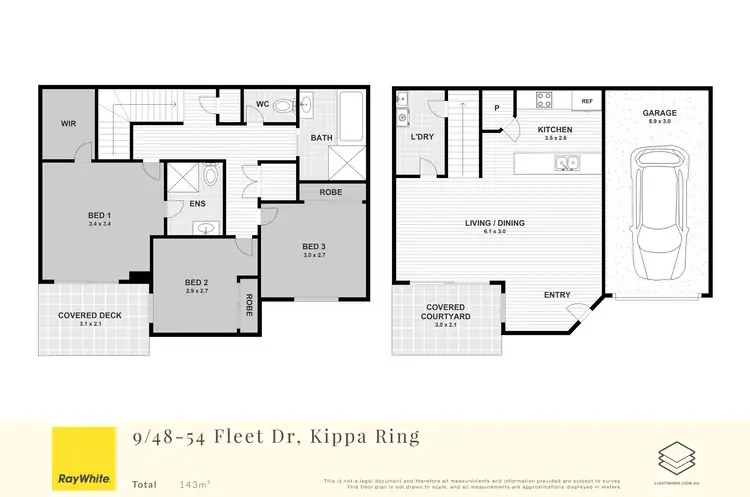 Floorplan of Homely townhouse listing, 9/48-54 Fleet Drive, Kippa-Ring QLD 4021