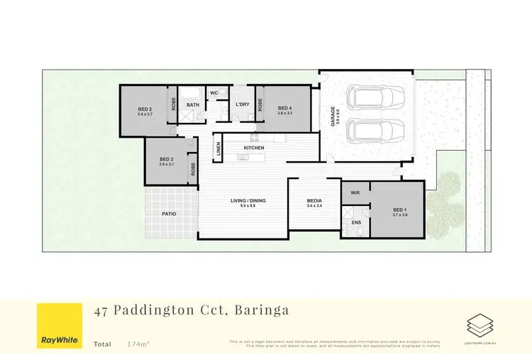 Floorplan of Homely house listing, 47 Paddington Circuit, Baringa QLD 4551
