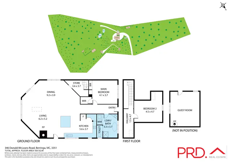 Floorplan of Homely house listing, 346 Donald McLeans Road, Berringa VIC 3351