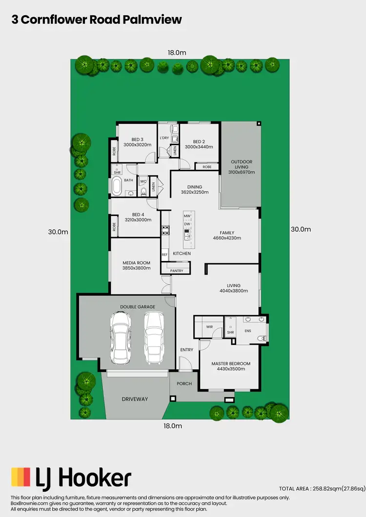 Floorplan of Homely house listing, 3 Cornflower Road, Palmview QLD 4553