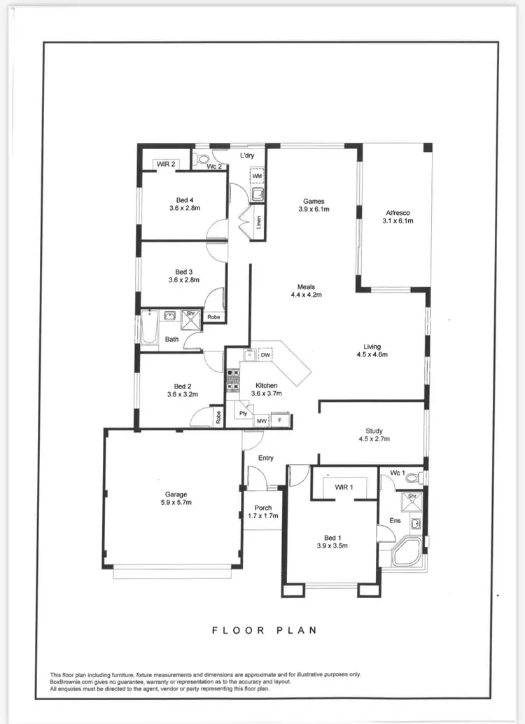 Floorplan of Homely house listing, 13 Scorpius Way, Bennett Springs WA 6063