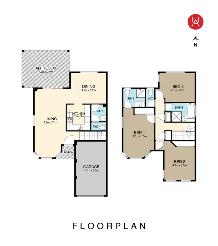 Floorplan of Homely house listing, 7/10-14 Bicheno Close, West Hoxton NSW 2171