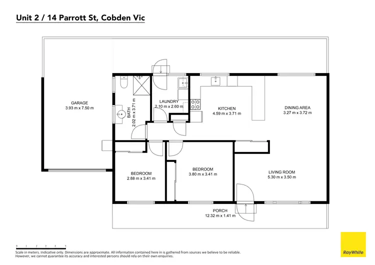 Floorplan of Homely unit listing, 2/14 Parrott Street, Cobden VIC 3266