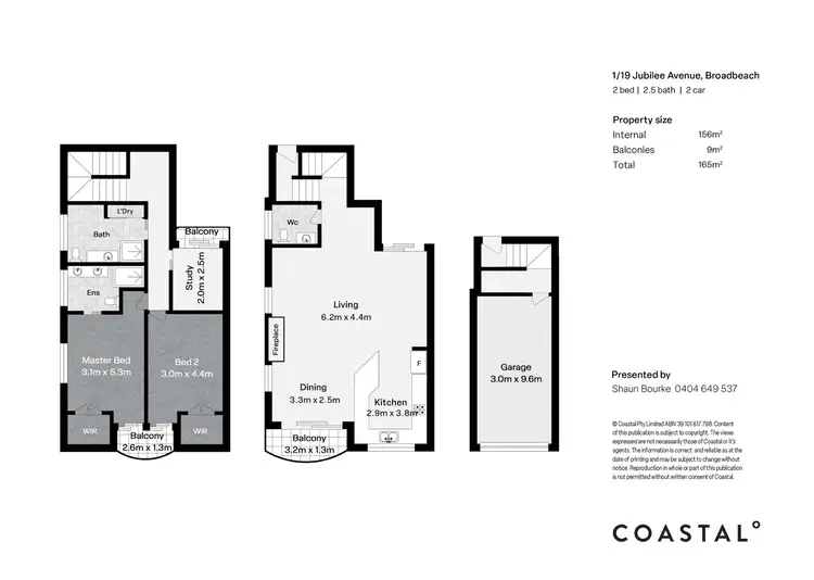 Floorplan of Homely townhouse listing, 1/19 Jubilee Avenue, Broadbeach QLD 4218