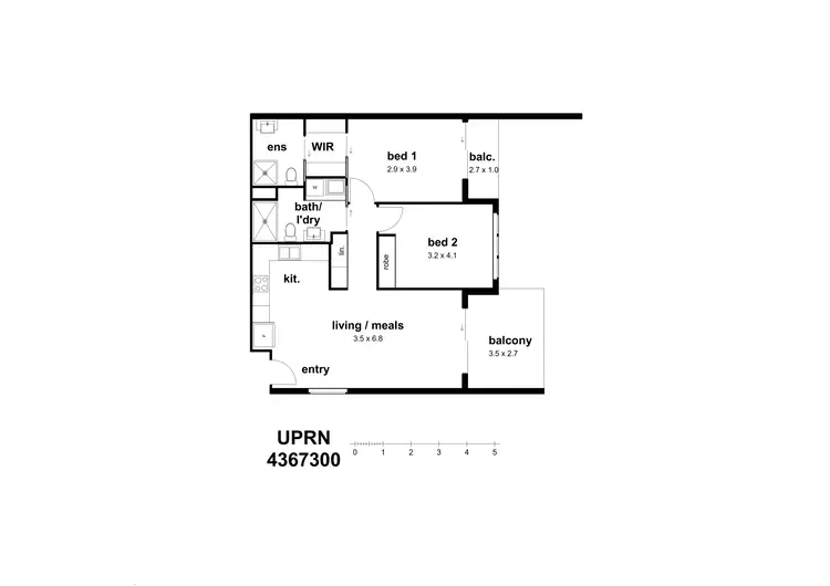 Floorplan of Homely unit listing, Address available on request