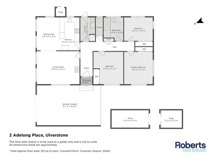 Floorplan of Homely house listing, 2 Adelong Place, Ulverstone TAS 7315