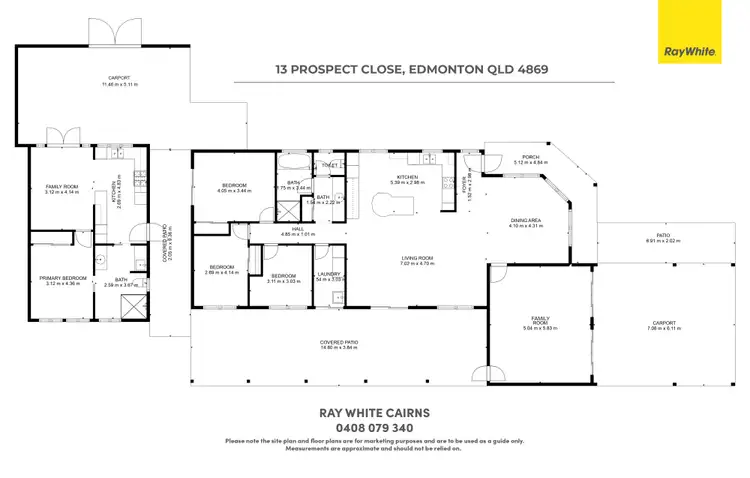 Floorplan of Homely house listing, 13 Prospect Close, Edmonton QLD 4869