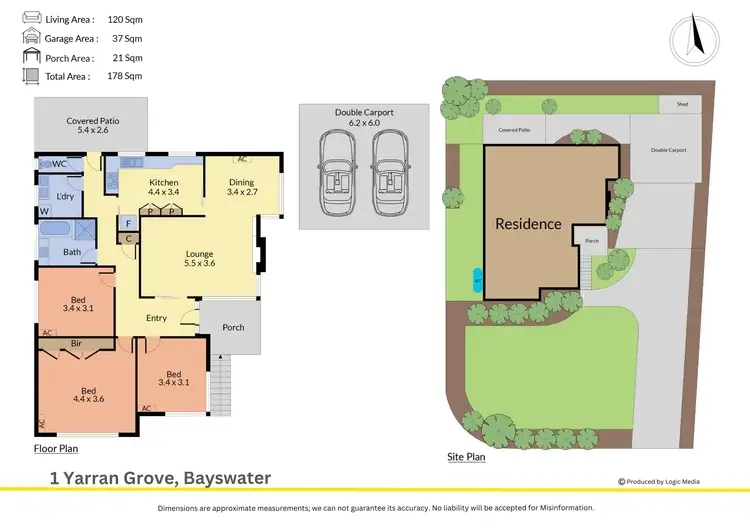 Floorplan of Homely house listing, 1 Yarran Grove, Bayswater VIC 3153