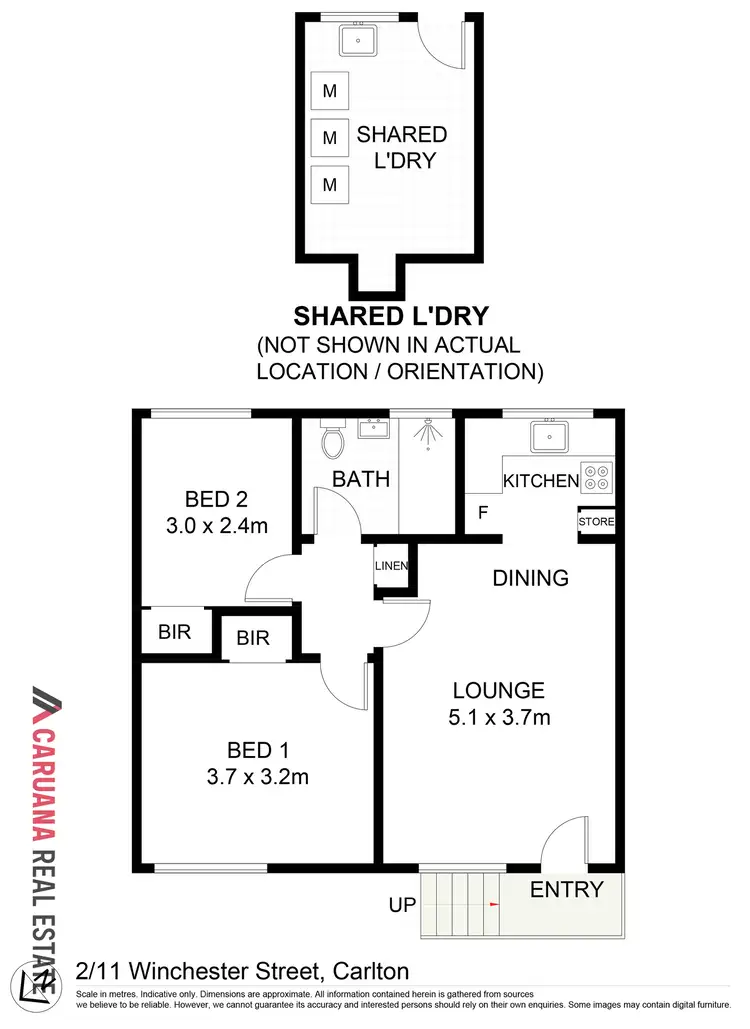 Floorplan of Homely unit listing, 2/11 Winchester Street, Carlton NSW 2218