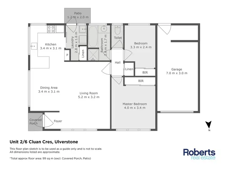 Floorplan of Homely unit listing, 2/6 Cluan Crescent, Ulverstone TAS 7315