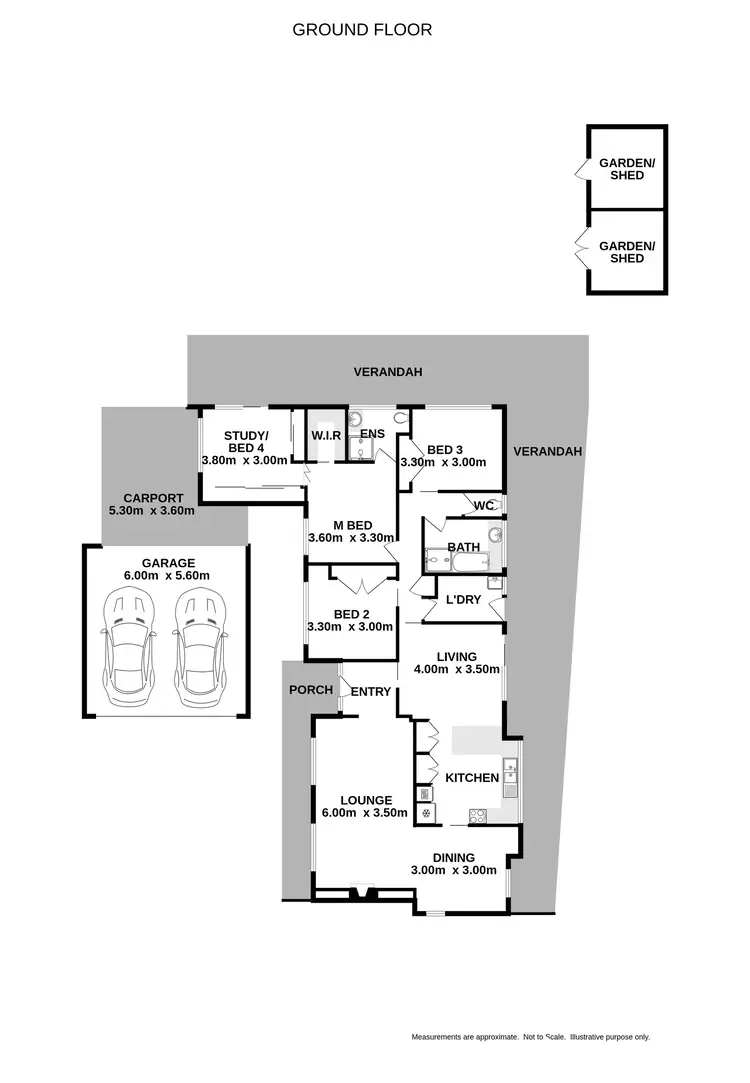 Floorplan of Homely house listing, 5 Bruce Street, West Wodonga VIC 3690