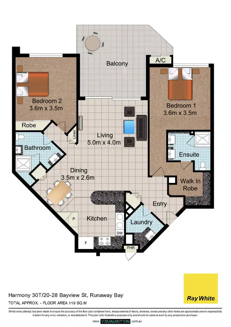 Floorplan of Homely apartment listing, 30T/28 Bayview Street, Runaway Bay QLD 4216
