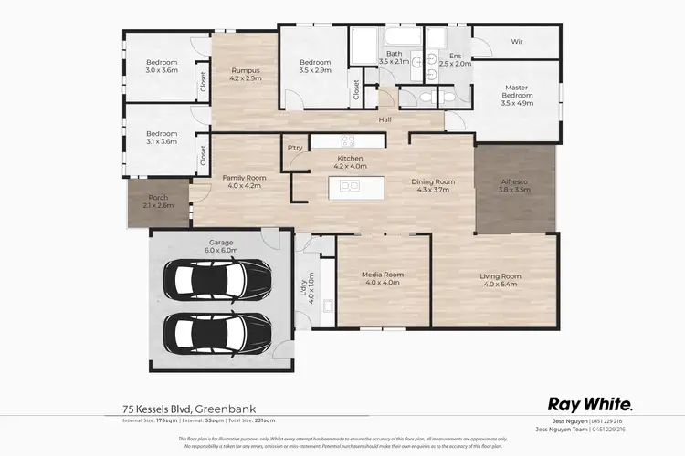 Floorplan of Homely house listing, 75 Kessels Boulevard, Greenbank QLD 4124