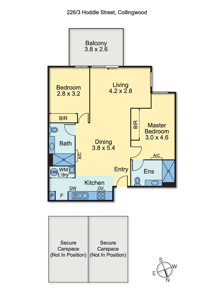 Floorplan of Homely apartment listing, 226/3 Hoddle Street, Collingwood VIC 3066
