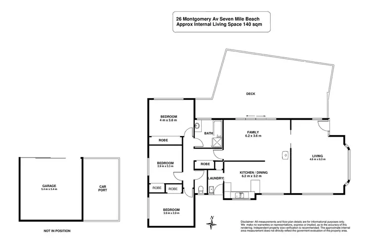 Floorplan of Homely house listing, 26 Montgomery Avenue, Seven Mile Beach TAS 7170